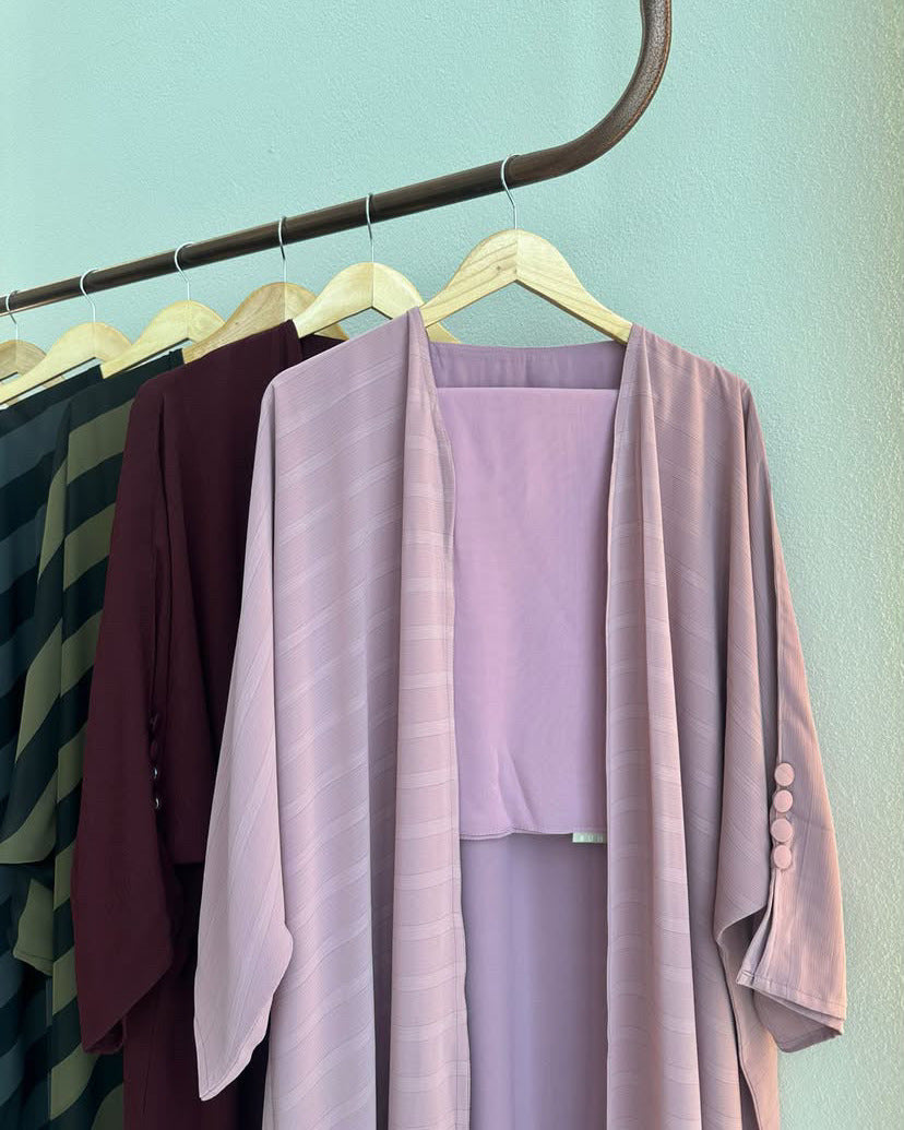 Chiffon Pink Abaya