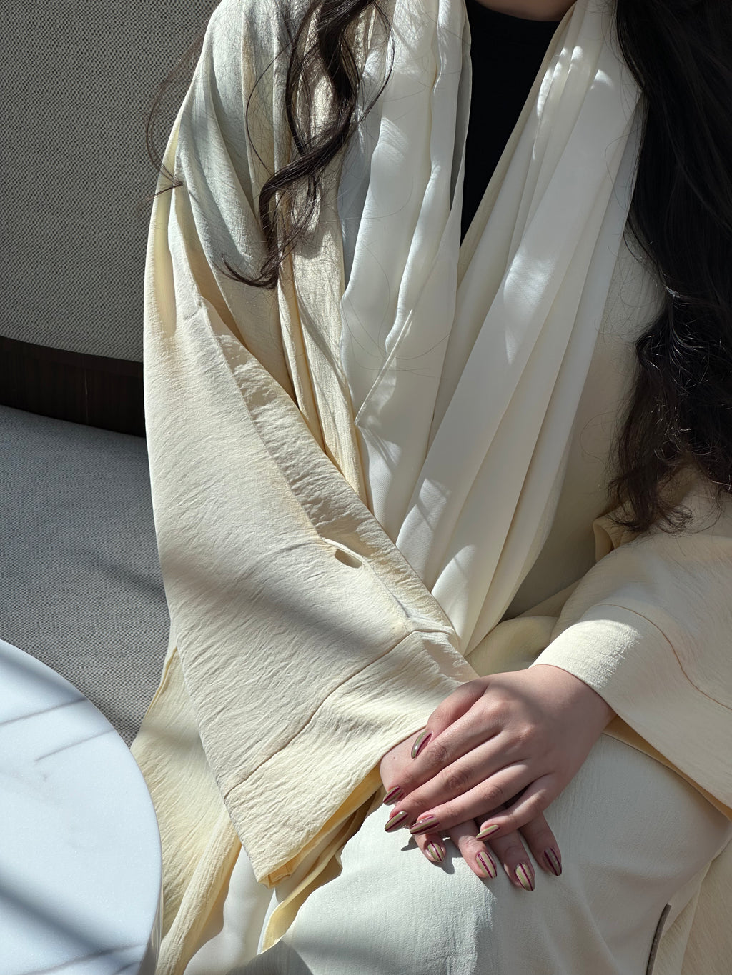 Half Bahrini Abaya