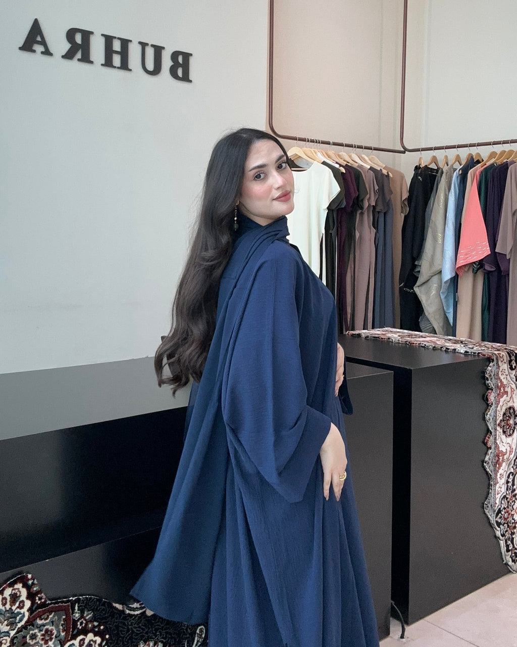 Half Bahrini Abaya