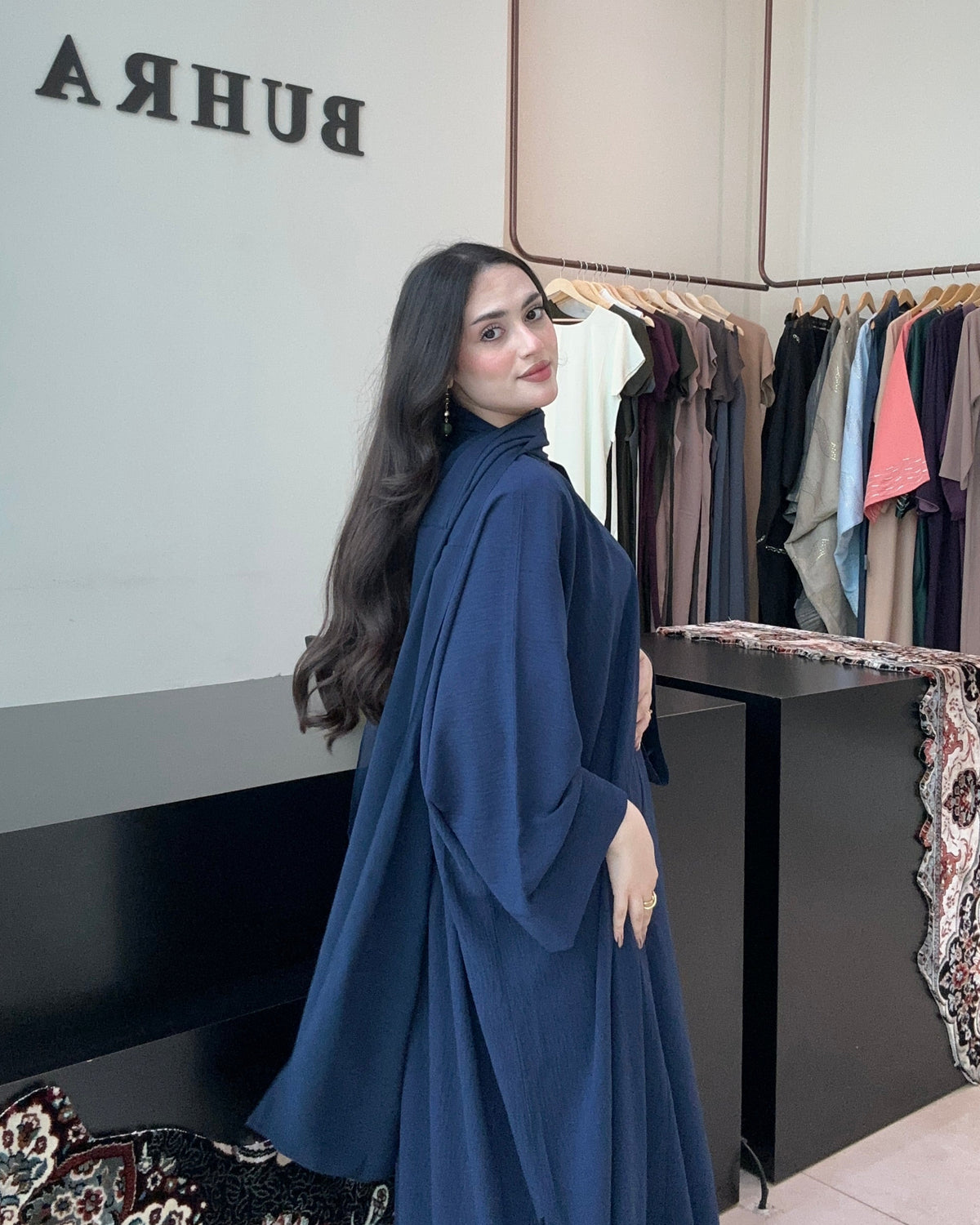 Half Bahrini Abaya