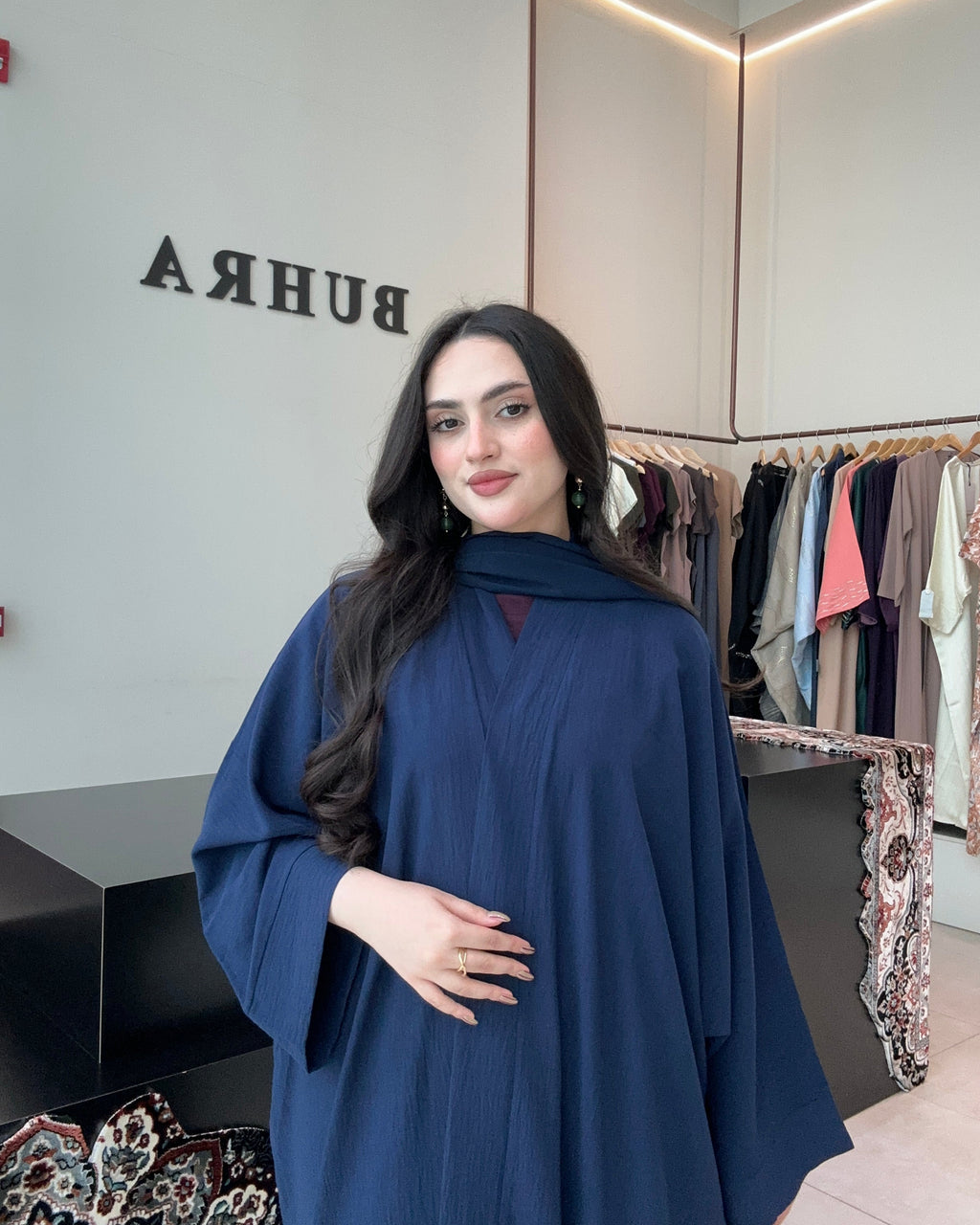 Half Bahrini Abaya