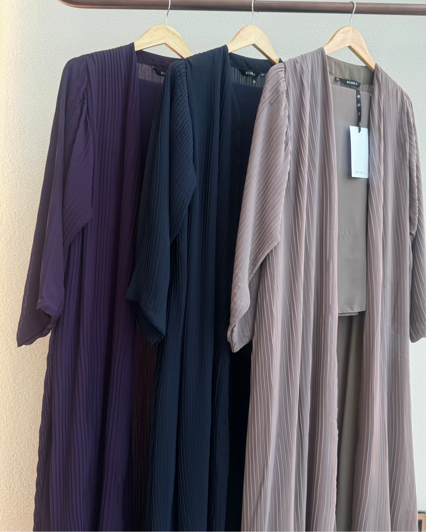 Pleated Chiffon Abaya
