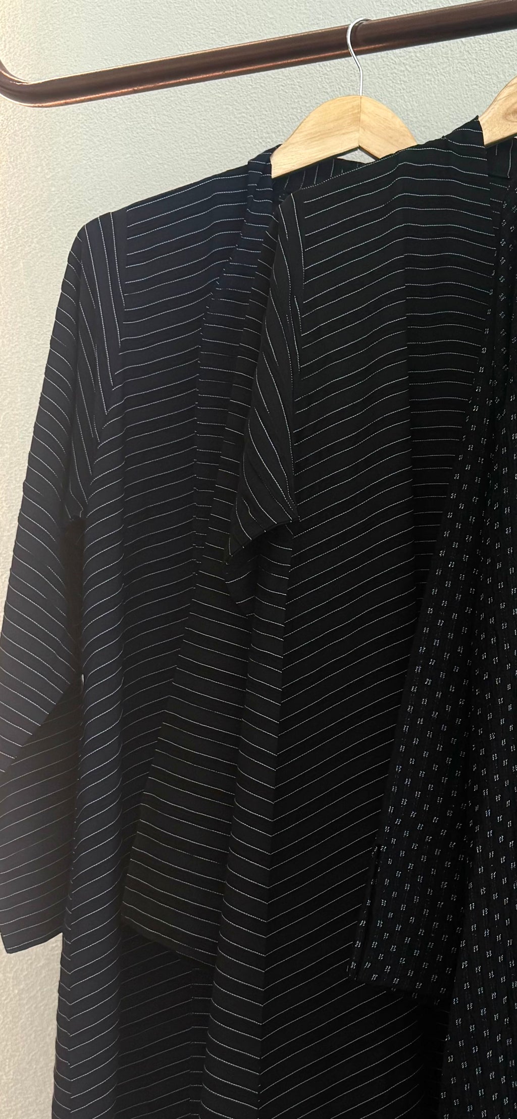 Stripes Abaya (Navy)