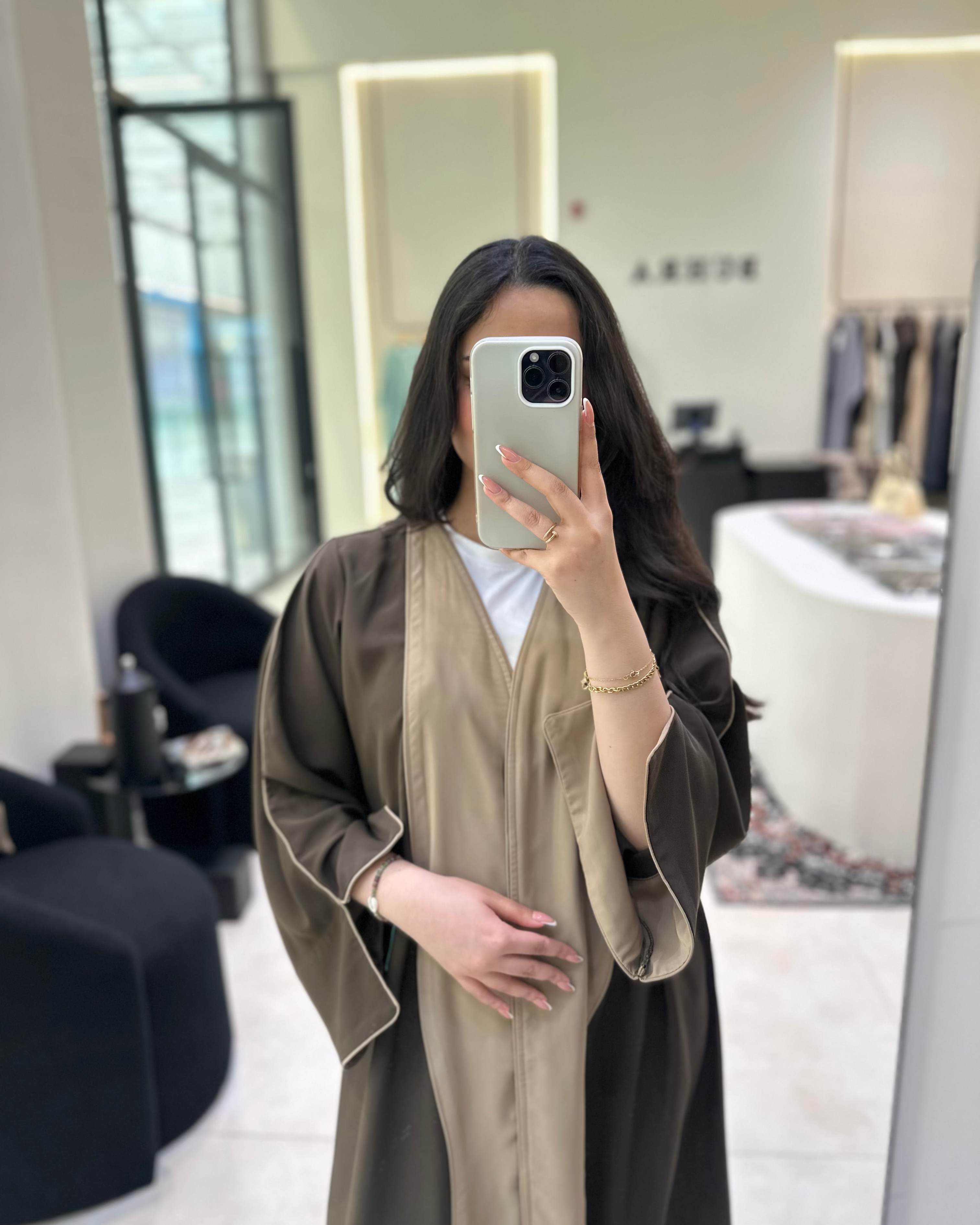 Color Block Abaya