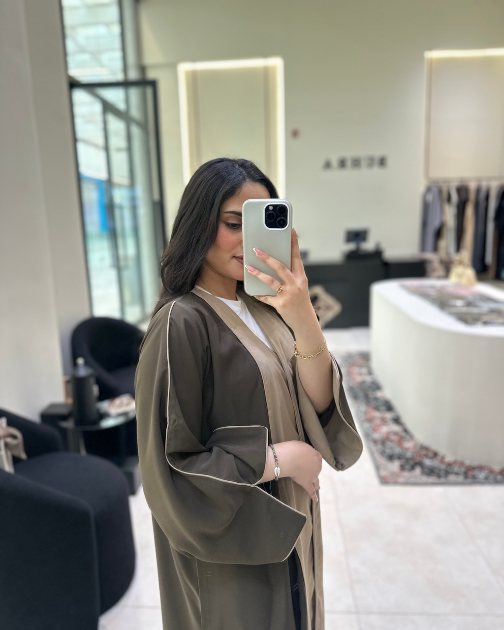 Color Block Abaya