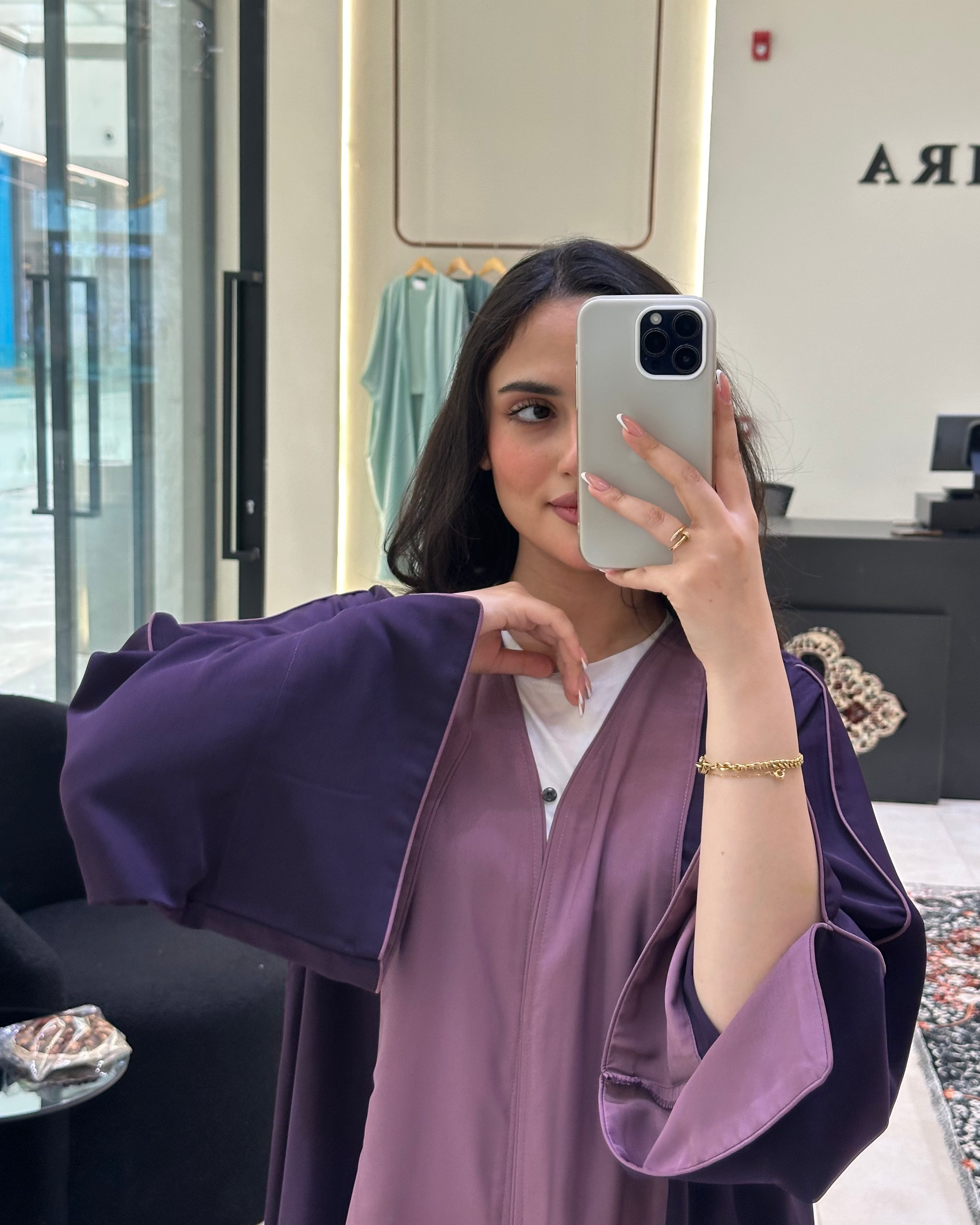 Color Block Abaya